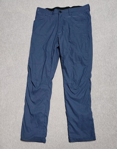 Orvis Hose Herren 34X32 blau Fleece gefüttert Tech Performance isoliert Stretch - Bild 2 von 9