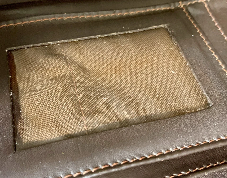 Бумажник женский тройного сложения ручной работы из натуральной кожи American West как есть б/у - Изображение 4 из 4