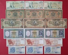100 Drachmai Greece 1927/ 500 Drachmai 1932 1000 Drachmai 1939 100 Drachmai 1978