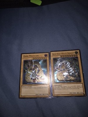 Blue Eyes White Dragon 1st Edi+ Dark Magician Unlimited (Both Ultimate Rares Lp)