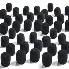 50 Pieces Mini Foam Microphone Windscreen Headset Mic Covers Foam Protection for