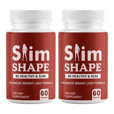 (2 Pack) Slim Shape Pills for Weight Loss Advanced Fat Burner Formula 60Caps