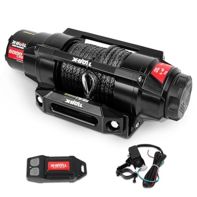  New 6000LBS IP68 Waterproof Electric Winch Boat Trailer Winch 6000lbs-IP68
