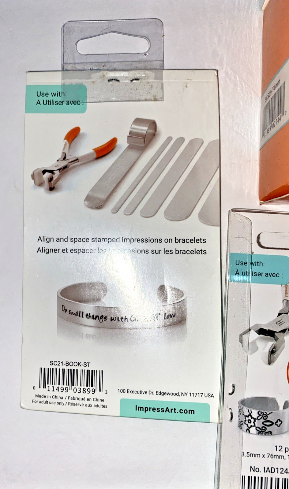 ImpressArt Metal Stamping Lot Marker Guides Storage Case Tape Buffing Blocks Jig