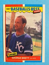 GEORGE BRETT 1987 FLEER LIMITED EDITION BASEBALL'S BEST #6 K.C. ROYALS  (NM++)