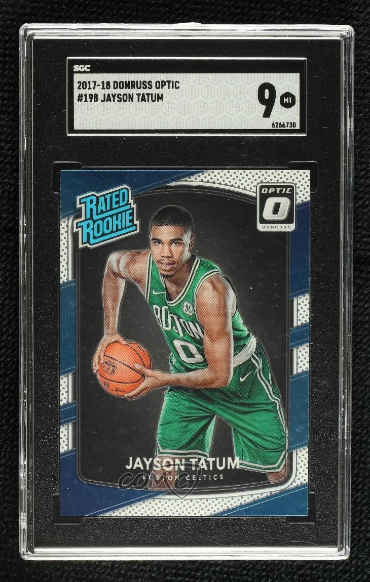 2017-18 Panini Donruss Optic Rated Rookie Jayson Tatum #198 SGC 9 MINT 0t8a