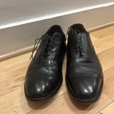 ALLEN EDMONDS PARK AVENUE Oxford Black Leather Cap Toe Dress Shoes Men s 11E