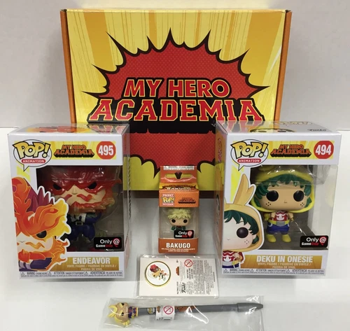 MY HERO ACADEMIA Funko Pop MYSTERY BOX Gamestop ENDEAVOR Deku BAKUGO