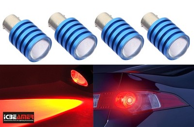 2 pairs 7.5W LED Chips Red Halogen Rear Rear Turn Signal Light Bulb M118