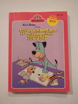 Vintage Merrigold Press Coloring Book Huckleberry Hound Very Little Use SC