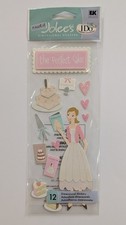 VERY RARE Jolee's The Perfect Wedding Cake Bride To Be Scrapbooking Stickers