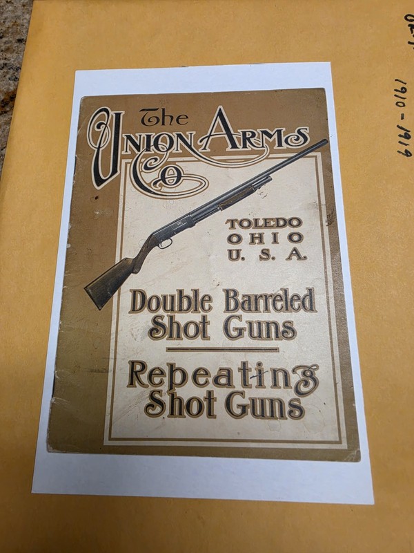 Very Rare First-year 1911 Union Arms Catalog
