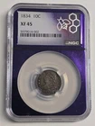 1834 Capped Bust Dime — photo from another recent sale