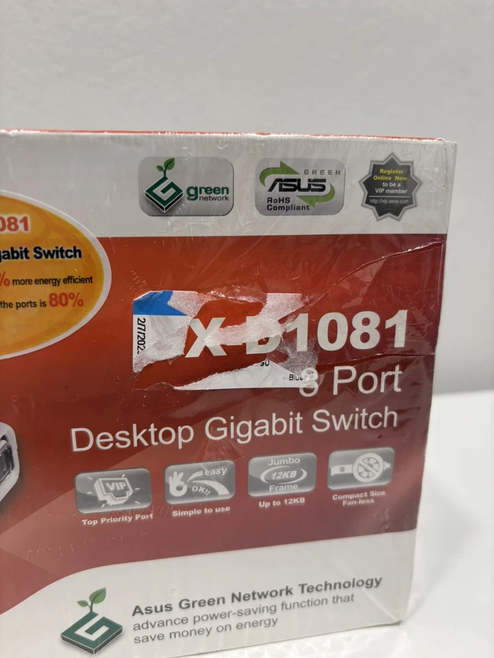 Asus 10/100/1000 Mbps Gigabit 8-Port Switch GX-D1081 - NEW - Image 2 of 4