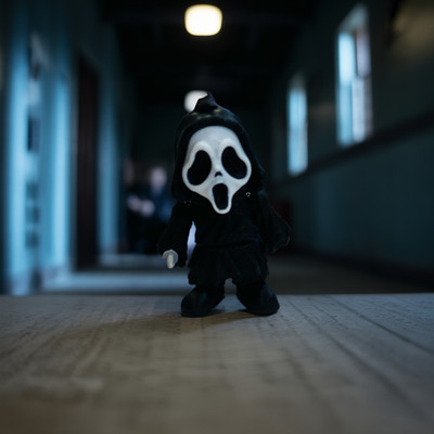 Ghostface Flexi Horror Toy 3D Printed Articulated Halloween Figure 2.5'' Tall