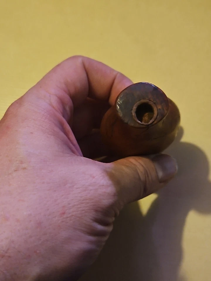 Ancien Appeau En Buis Art Populaire 1900 - Photo 3/4