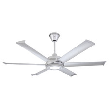 Big Ass Fans Mammoth  60" Smart Indoor/Outdoor Silver Ceiling Fan with Wifi E...