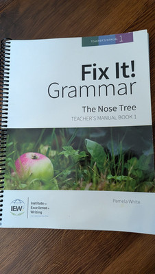 IEW Fix It Grammar The Nose Tree Teacher's Manual Book 1 Third Edition Good Cond