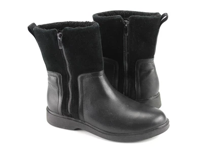 Clarks Gr.38 Uk.5 Damen Stiefel Stiefeletten Boots Leder Schwarz WIE NEU   K 860 - Bild 1 von 4