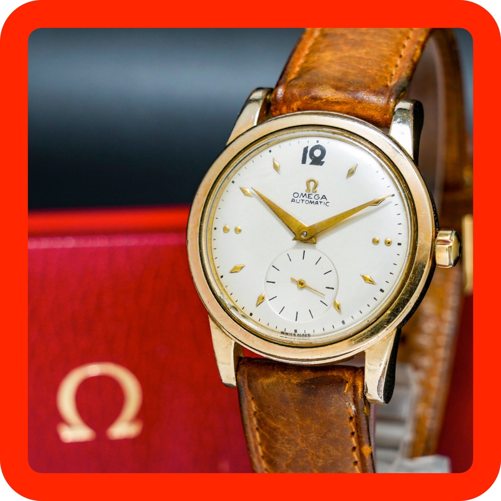 Vintage1950 [BOXED OMEGA Bumper Cal.342 Gold
