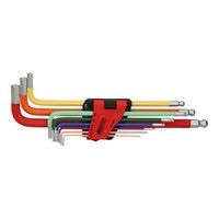 Ks Tools Kugelkopf-Innensechskant-WinkelstiftschlüSsel-Satz Extra Lang 9-Tlg