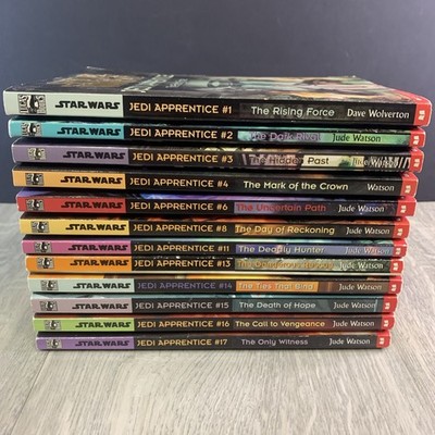 The Jedi Apprentice - Star Wars - 12 Book Lot #1-4,6,8,11,13-17
