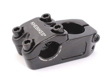 BMX Vorbau 1 1/8 Toploader KHE FLAT 7005 Aluminium 40mm Vorlauf schwarz 238g