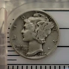 1940 Mercury Dime 10C Philadelphia US Coin Circulated Uncertified