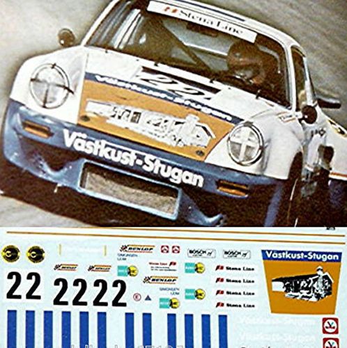 Calcomanía Porsche 911 RSR Västkust Stugan #12 Simmonsen pegamento 1:24 - Imagen 1 de 1