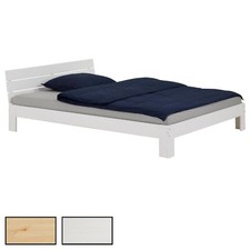 Massivholzbett Doppelbett mit Kopfteil Jugendbett Bett 140x200 cm Kiefer massiv