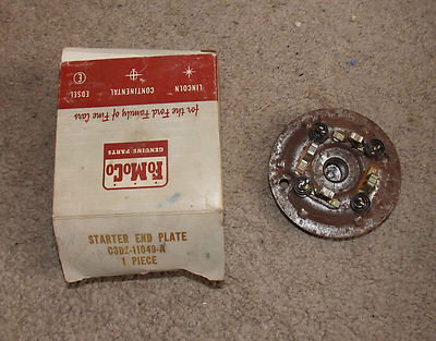 NOS 1960-64 Falcon,Comet,Meteor Starter End Plate 12V 4'' Pos Eng C3DZ-11049-A