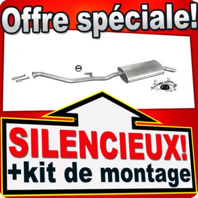 Silencieux Arrière Pour BMW Série 3 E30 (1987-1994) - Acier Aluminié - Garantie 30 Mois - Neuf