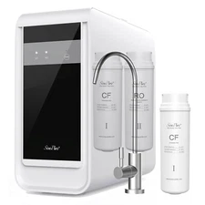 SimPure 600GPD 7-Stage Reverse Osmosis Tankless Under Sink Water Filter System