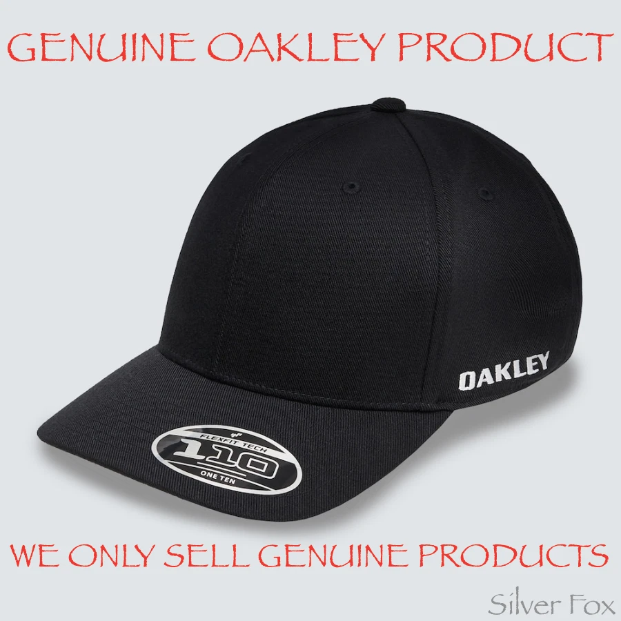 OAKLEY FLEXFIT 110 CRESTING PRO FORMANCE BLACK SNAPBACK MENS ADULT CAP HAT NEW