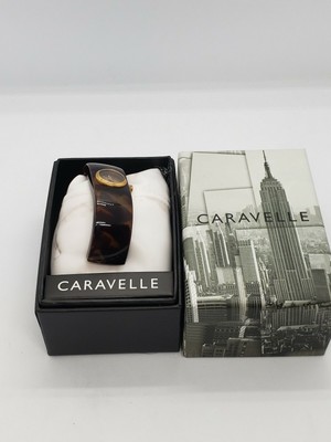 Caravelle New York Womens Gold Tone Pearl Plastic Bangle 44L136 w New Battery CARAVELLE NEW YORK Womens Gold Tone Pearl Plastic Bangle  main image 3