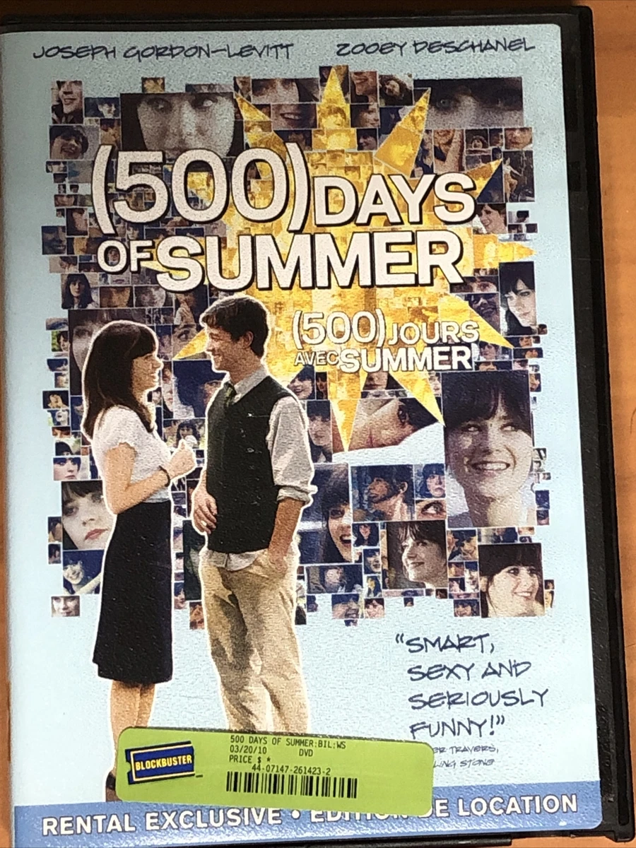 500 Days of Summer DVD THE MOVIE Joseph Gordon Levitt, Zooey