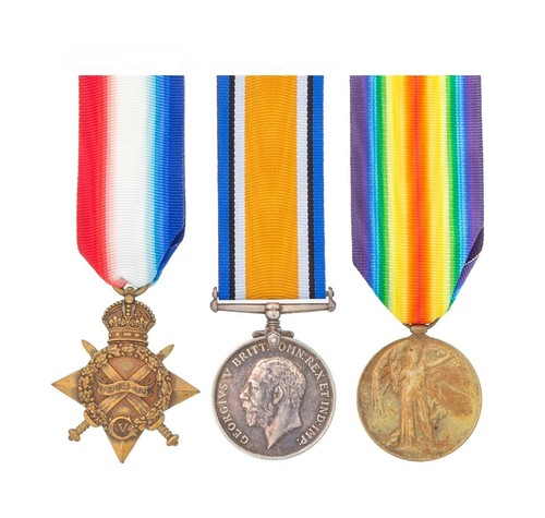 Nastro Trio 1914-15 Star Nastro Per Medaglie WW1 British Trio (1914-15 Star, War, Victory) - Riproduzione Per Collezionisti Nastri Decorazioni Prima Guerra Mondiale - Foto 3