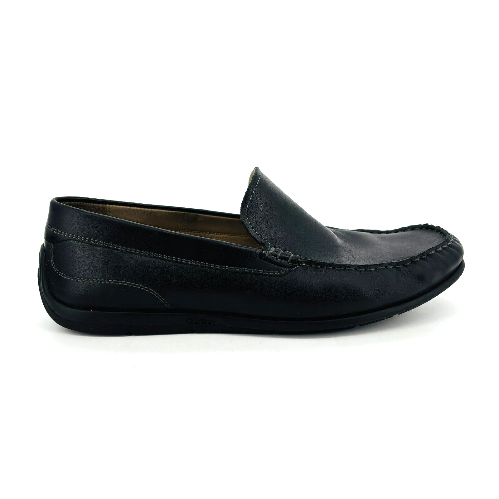 Mocassini da guida slip on uomo 13 47 Ecco Classic 2.0 Moc in pelle nera