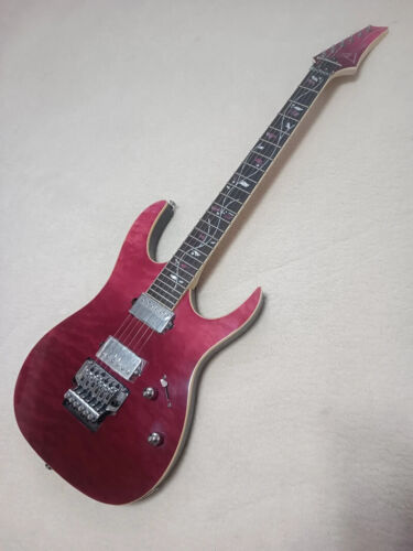 Electric Guitar OEM, Quilted Maple Top, Fingerboard Purple Tree of Life Inset, - Photo 1/12