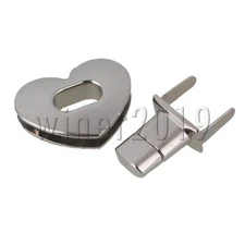 32x25mm Leather Bag Case Clasp Buckle Tuck Catch Lock Turn Button Latch Closure