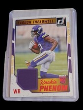 2016 Donruss Phenom Jersey Relics Red Foil Laquon Treadwell #25 Rookie RC