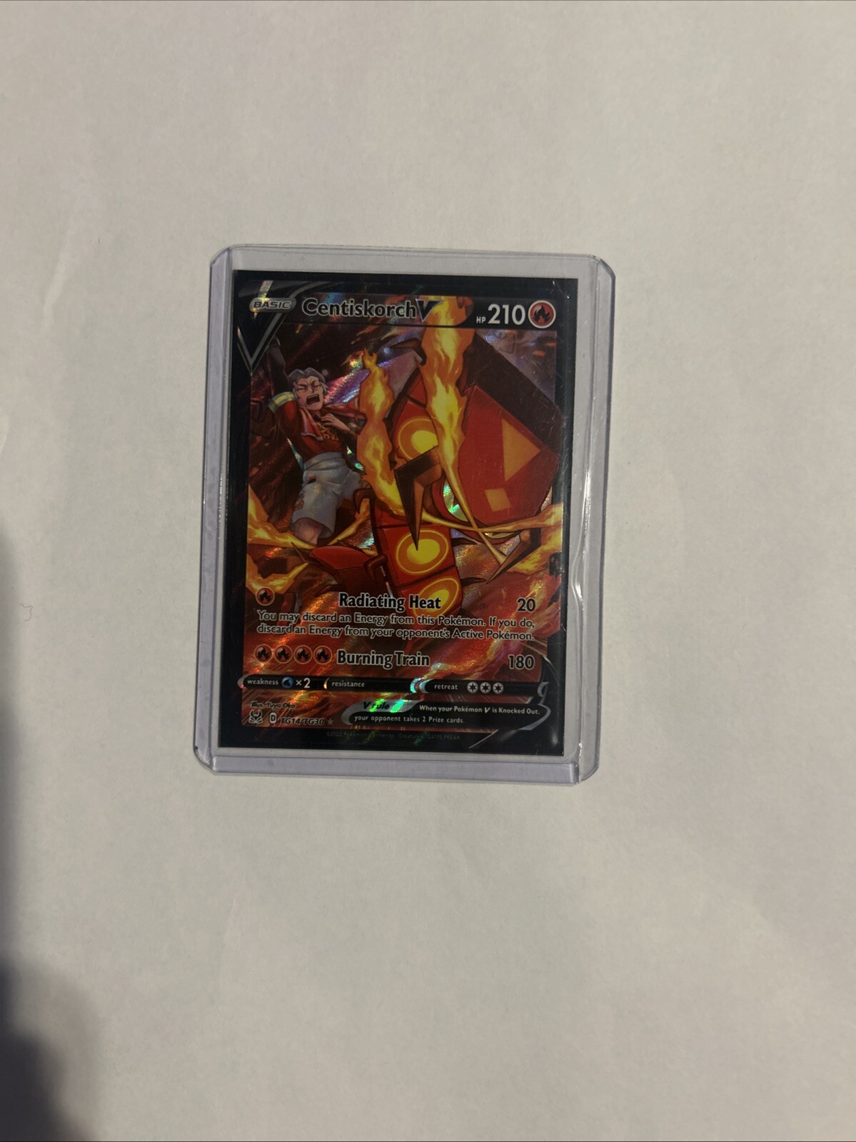 Pokémon TCG Centiskorch V TG14/TG30 Lost Origin Trainer Gallery Holo Rare NM