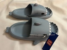 Shark Slides Novelty Sandals Casual Beach Shoes Mens Sz 7.5 40/41