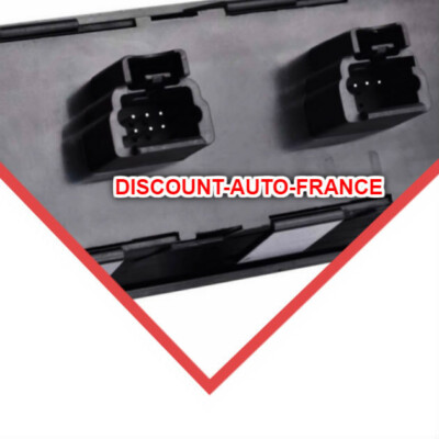 Bouton De Lève-vitre électrique Gauche Pour PEUGEOT 307 - Réf. 6554.KT / 6554KT / 6554KS - Neuf - Couleur Noir