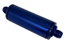 4710bl Billet Aluminum In Line Race Fuel Filter 6 X 2 -10an - Blue