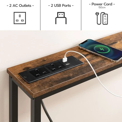 Konsolentisch mit Ladestation Flurtisch Sofatisch Vitrinentisch - Bild 15 von 23