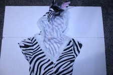 Juniors Zebra L Halloween Costume Outfit White Dreamgirl