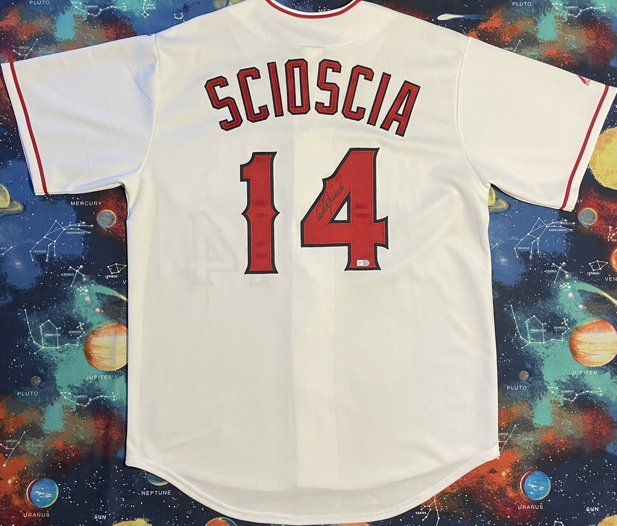 Majestic MLB Anaheim Angels Mike Scioscia Baseball Jersey | eBay