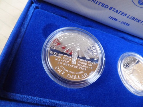 1986 US Liberty Commemorative Silver Coin Set - Picture 4 of 8