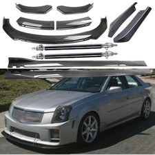 Front Bumper Lip Rear Splitter Spoiler Side Skirt Carbon Fiber Fit For Cadill L Front Bumper Lip Rear Splitter Spoiler Side Skirt Carbon Fiber Fit For Cadill L